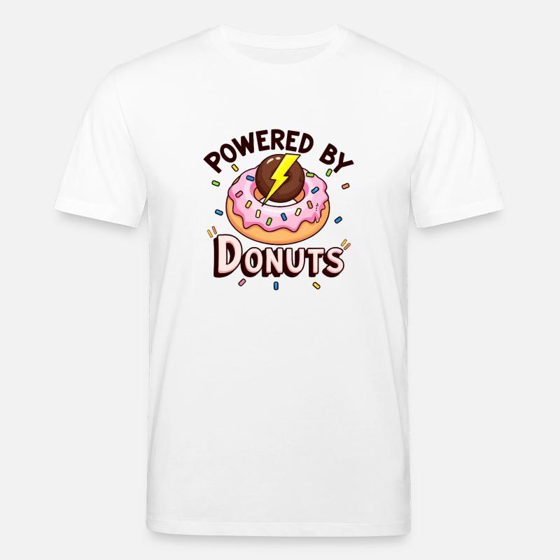 Powered By Donuts - Stanley/Stella Unisex Bio-T-Shirt CREATOR  - Weiß