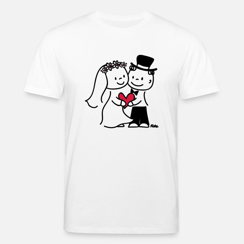 Brautpaar (c) - T-shirt bio CREATOR Stanley/Stella Unisexe - blanc
