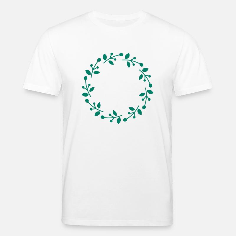Weihnachtskranz - Stanley/Stella Unisex Bio-T-Shirt CREATOR  - Weiß