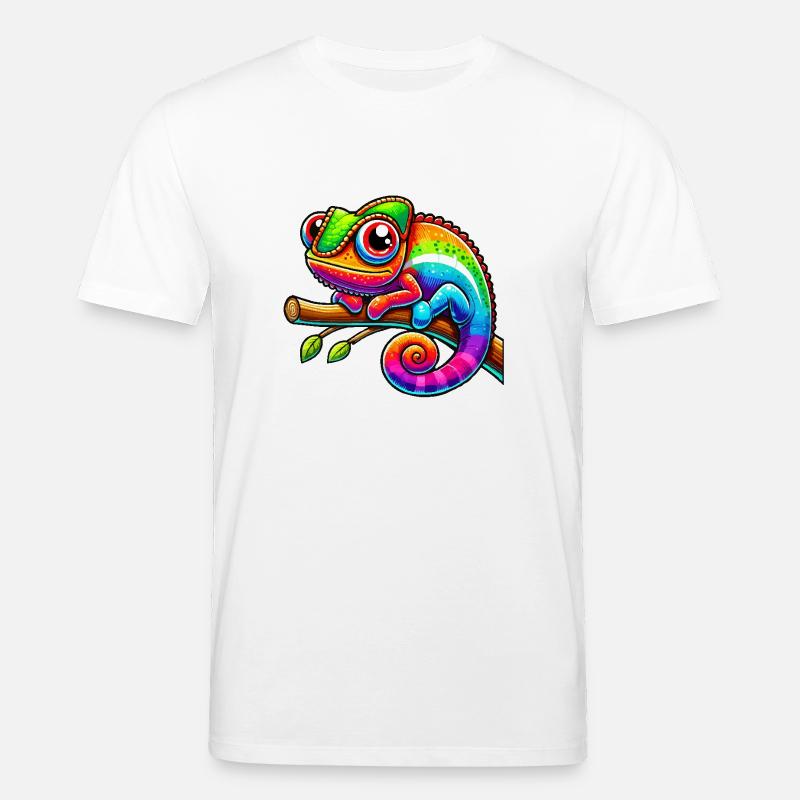 chamäleon comic - Stanley/Stella Unisex Bio-T-Shirt CREATOR  - Weiß
