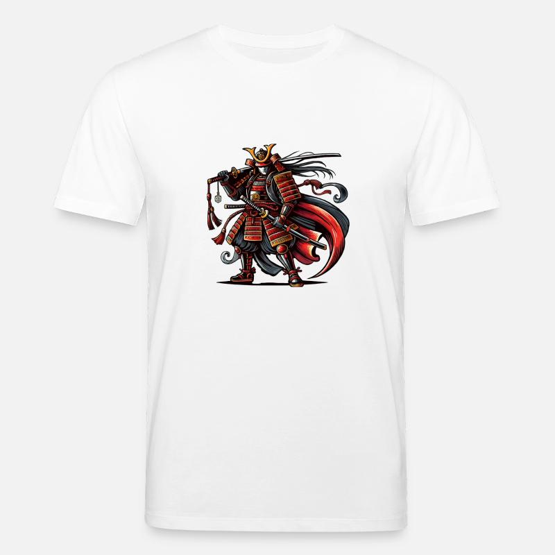 Samurai Comic - Stanley/Stella CREATOR Unisex Organic T-Shirt - white