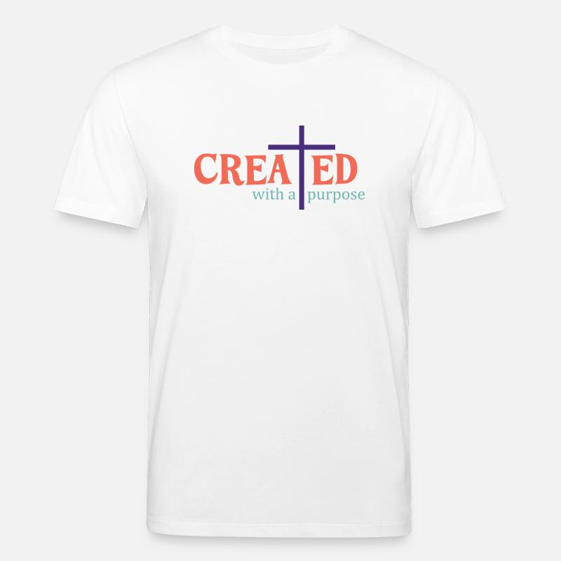 created with a purpose - Stanley/Stella Unisex Bio-T-Shirt CREATOR - Weiß