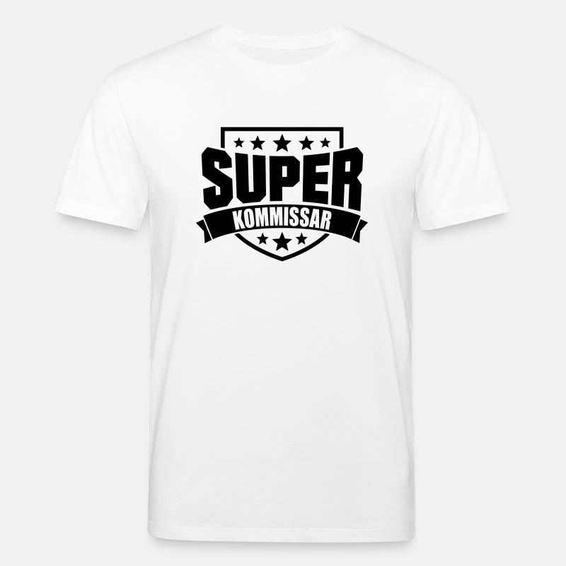 Super Kommissar - Stanley/Stella Unisex Bio-T-Shirt CREATOR  - Weiß