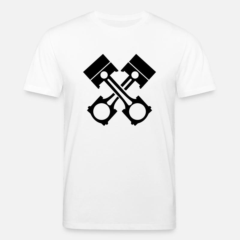 Piston - T-shirt bio CREATOR Stanley/Stella Unisexe - blanc