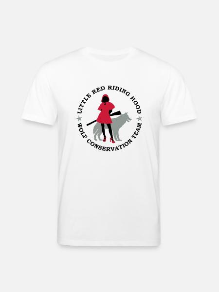 Wolf conservation team - Stanley/Stella CREATOR Unisex Organic T-Shirt - white