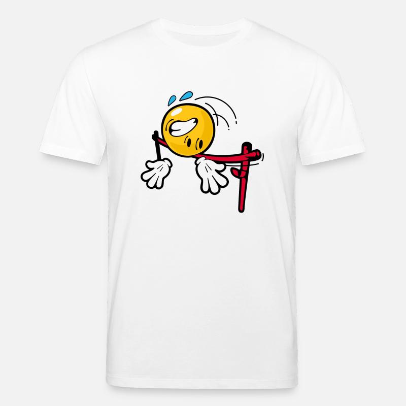 Smiley High Jump - Stanley/Stella Unisex Bio-T-Shirt CREATOR  - Weiß