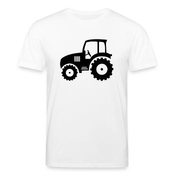 traktor_01 - Stanley/Stella CREATOR Unisex Organic T-Shirt - white - Front - Alina (178cm) & Michal (187cm)