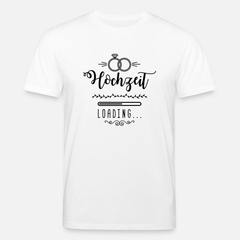 hochzeit loading ring wedding - Stanley/Stella Unisex Bio-T-Shirt CREATOR  - Weiß