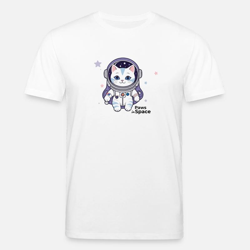 Les pattes dans l’espace - T-shirt bio CREATOR Stanley/Stella Unisexe - blanc