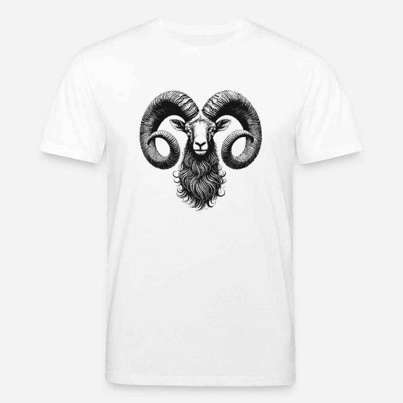 Schafbock - Stanley/Stella Unisex Bio-T-Shirt CREATOR  - Weiß