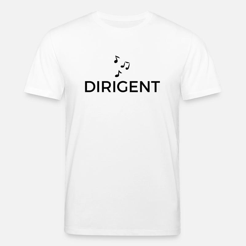 Dirigent mit Noten - Stanley/Stella Unisex Bio-T-Shirt CREATOR  - Weiß