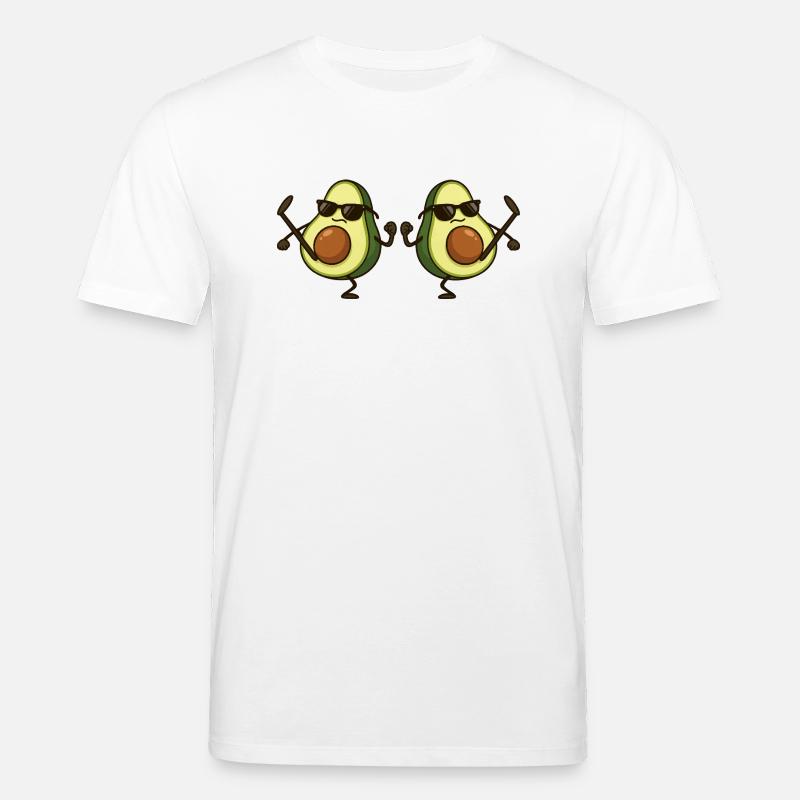 Avocado Karate 2 - Stanley/Stella CREATOR Unisex Organic T-Shirt - white