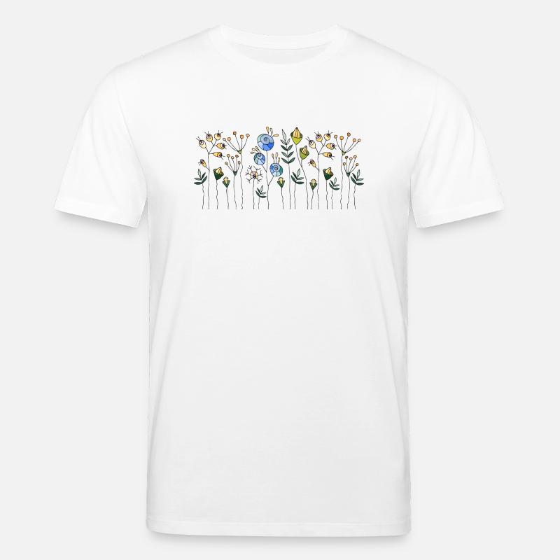 Blumen - Stanley/Stella Unisex Bio-T-Shirt CREATOR  - Weiß