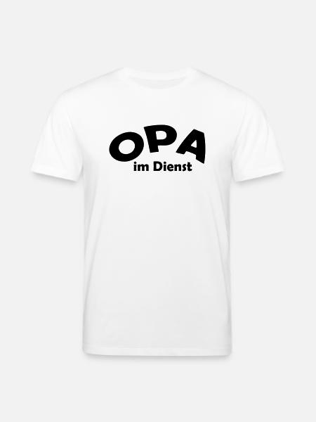 opa im dienst - Stanley/Stella Unisex Bio-T-Shirt CREATOR - Weiß