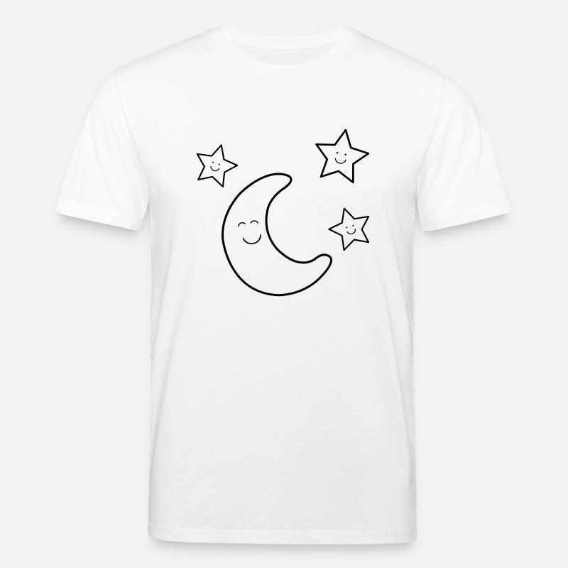 mond_sterne_01 - Stanley/Stella Unisex Bio-T-Shirt CREATOR  - Weiß