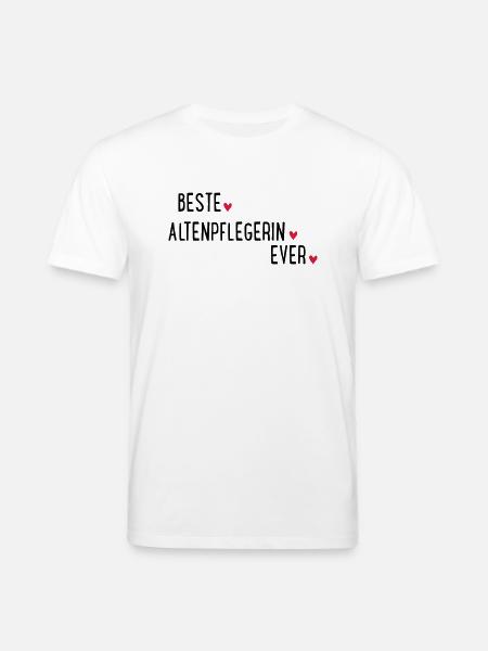 BESTE ALTENPFLEGERIN EVER - Stanley/Stella Unisex Bio-T-Shirt CREATOR - Weiß