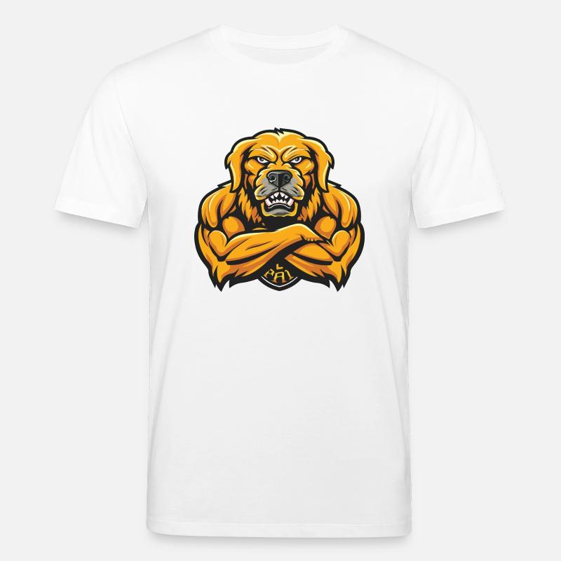 hund comic - Stanley/Stella Unisex Bio-T-Shirt CREATOR  - Weiß