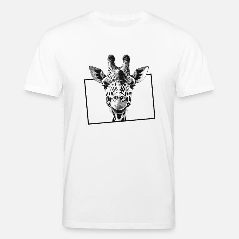Giraffe - Stanley/Stella Unisex Bio-T-Shirt CREATOR  - Weiß