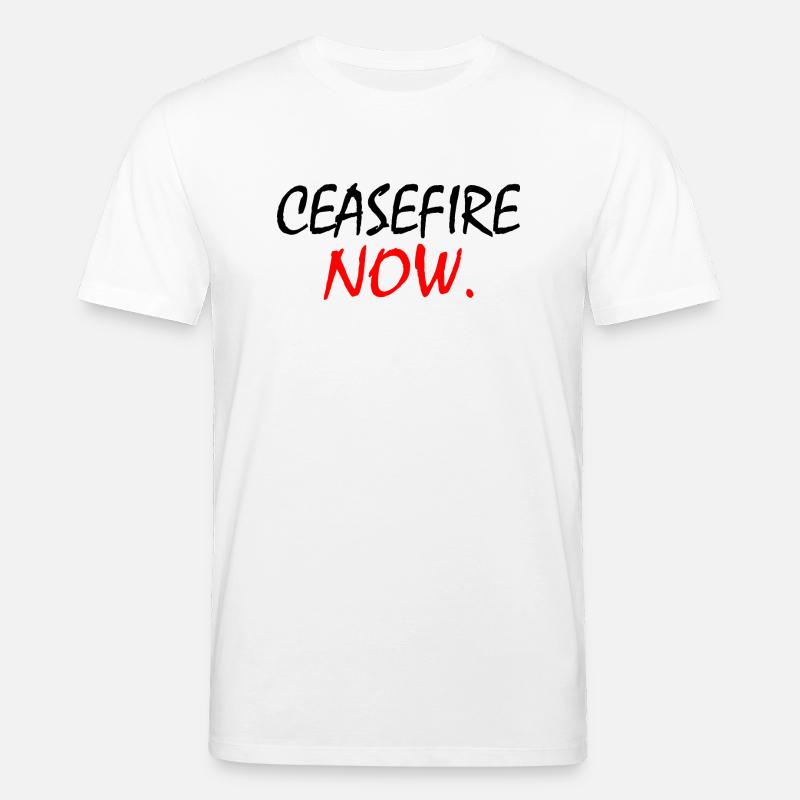 Ceasefire now - Stanley/Stella Unisex Bio-T-Shirt CREATOR  - Weiß