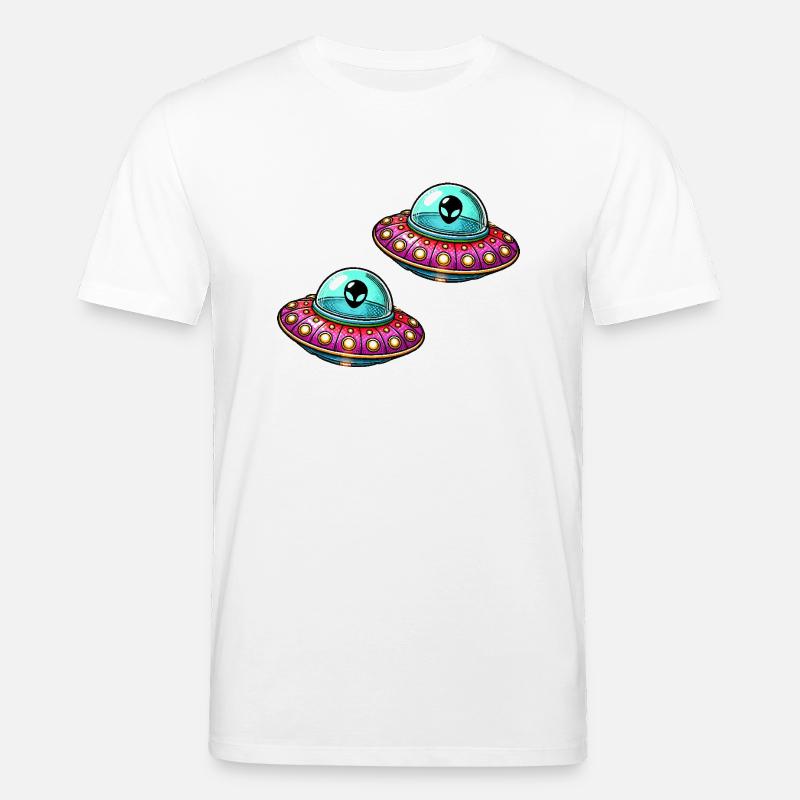 ufo comic 2 - Stanley/Stella Unisex Bio-T-Shirt CREATOR  - Weiß