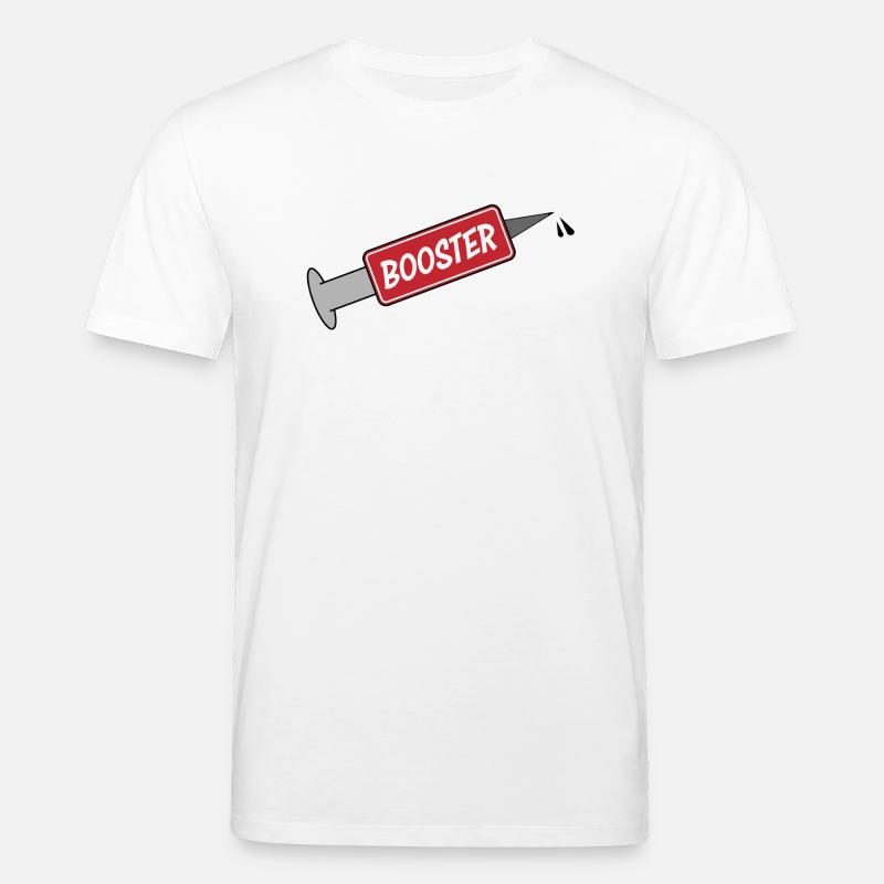 Spritze Impfstoff Booster - Stanley/Stella Unisex Bio-T-Shirt CREATOR  - Weiß