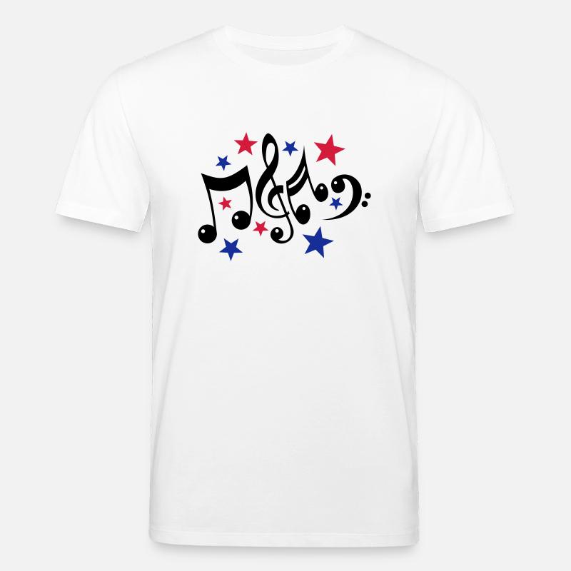Noten und Sterne 3c - Stanley/Stella Unisex Bio-T-Shirt CREATOR - Weiß