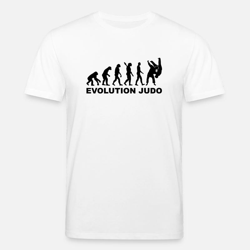 Evolution Judo - T-shirt bio CREATOR Stanley/Stella Unisexe - blanc