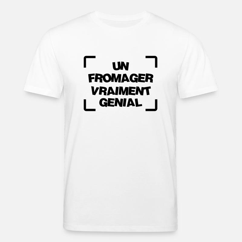 Fromager / Agriculture / Fermier / Fromage / Ferme - T-shirt bio CREATOR Stanley/Stella Unisexe - blanc