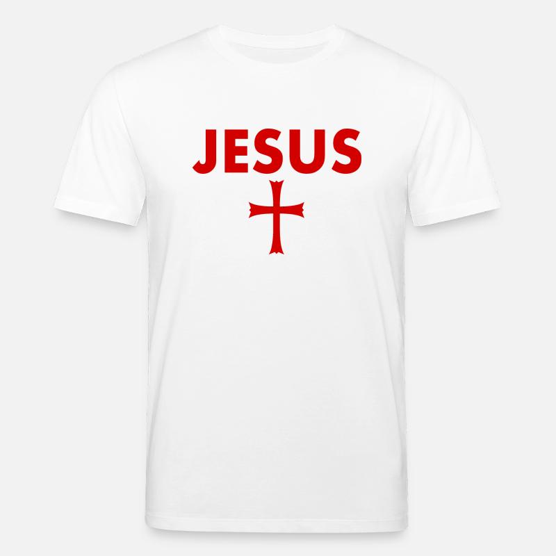 Croix de Jésus - T-shirt bio CREATOR Stanley/Stella Unisexe - blanc