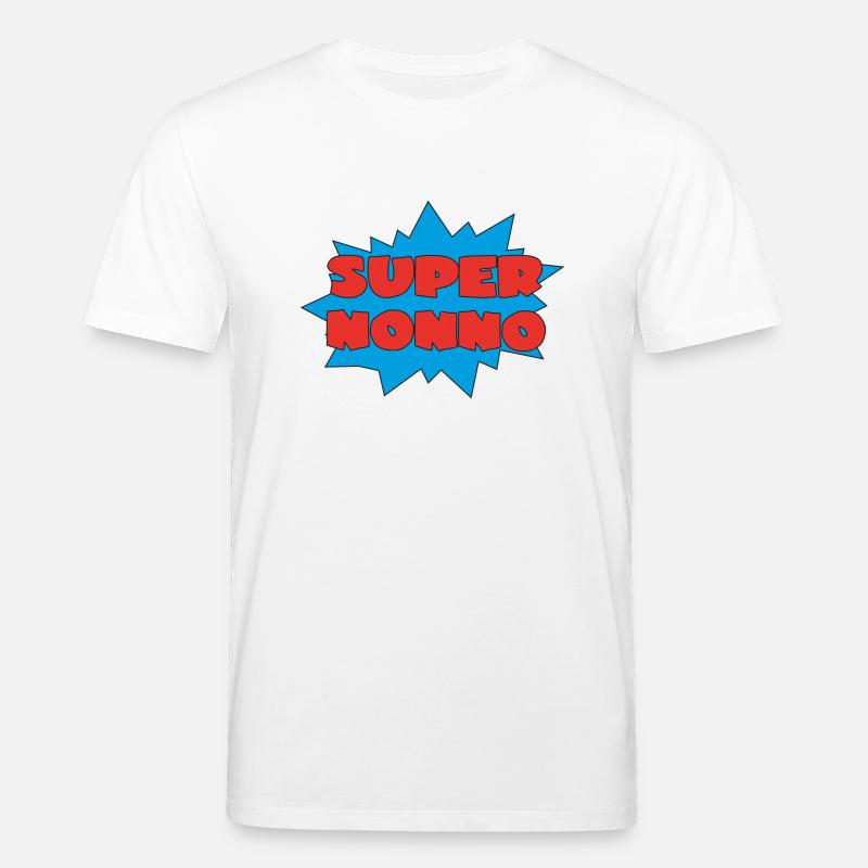 SUPER NONNO - Stanley/Stella Unisex Bio-T-Shirt CREATOR - Weiß