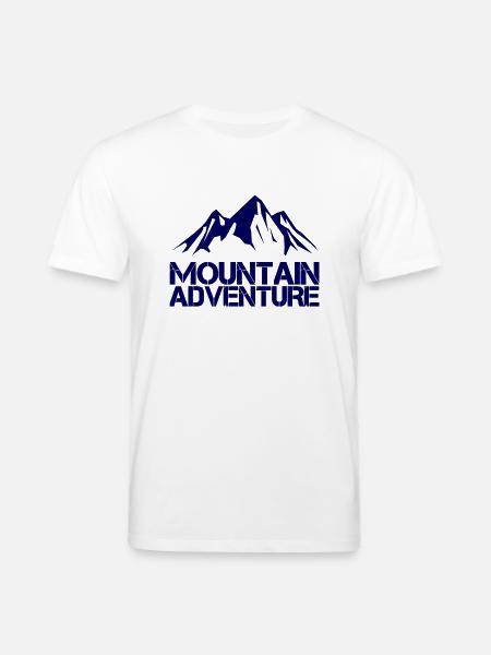 Mountain Adventure - Stanley/Stella CREATOR Unisex Organic T-Shirt - white