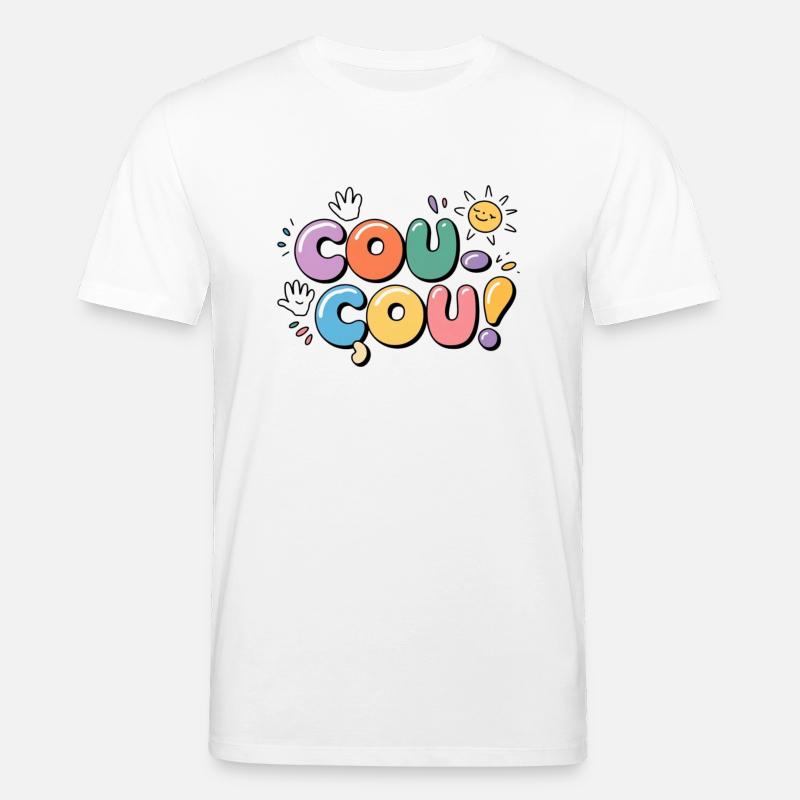 Coucou - Message en Douceur - T-shirt bio CREATOR Stanley/Stella Unisexe - blanc