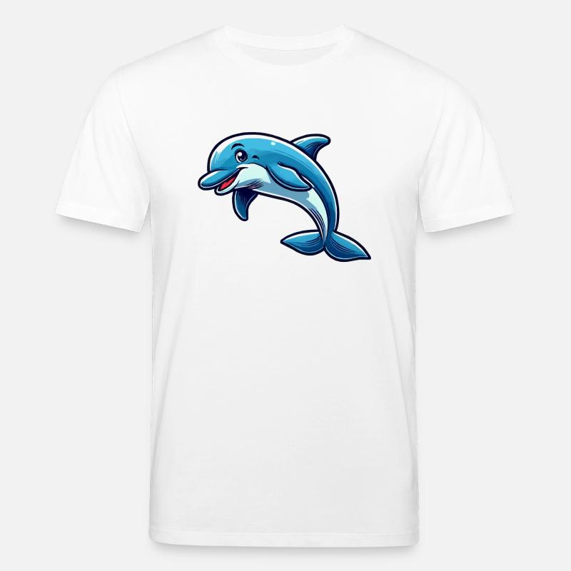 dolphin dolphin comic - Stanley/Stella CREATOR Unisex Organic T-Shirt - white