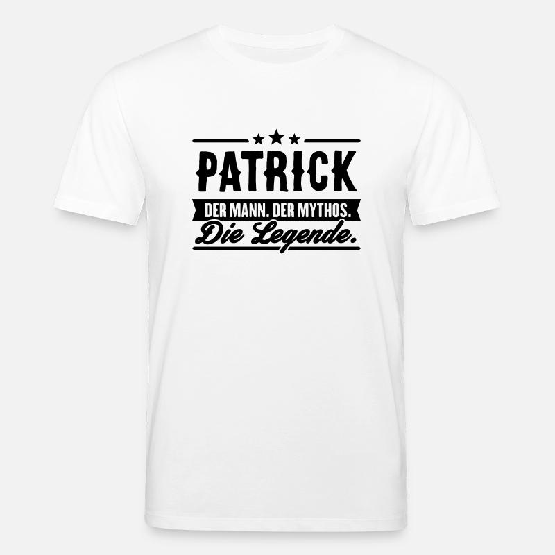 Man Myth Legend Patrick - T-shirt bio CREATOR Stanley/Stella Unisexe - blanc