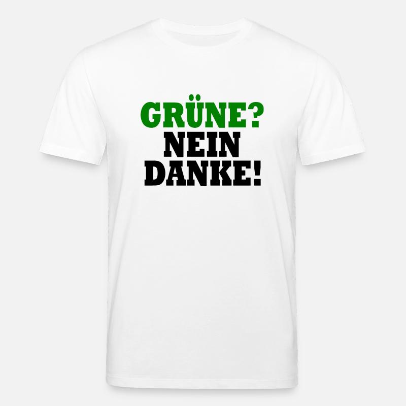 grüne nein danke - Stanley/Stella Unisex Bio-T-Shirt CREATOR  - Weiß