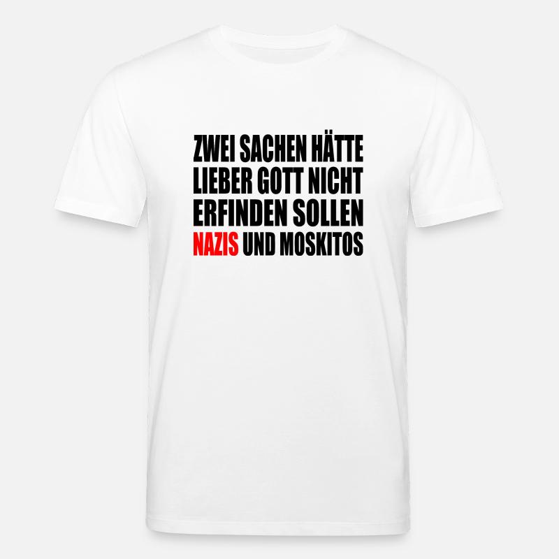 Fck nzs - nazis und moskitos - Stanley/Stella Unisex Bio-T-Shirt CREATOR  - Weiß