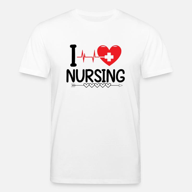 i love nursing - T-shirt bio CREATOR Stanley/Stella Unisexe - blanc