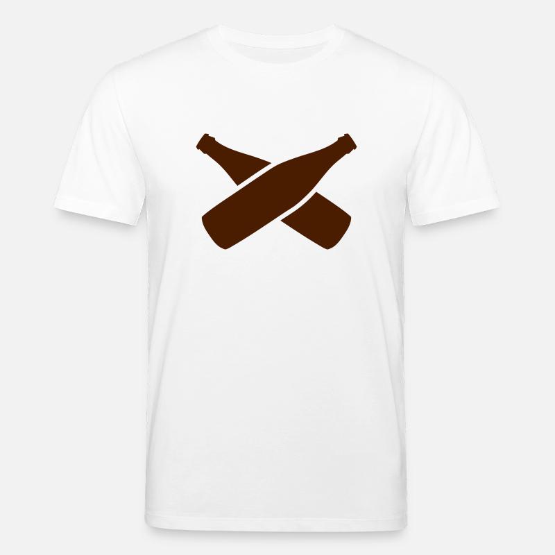 Bierflaschen - Stanley/Stella Unisex Bio-T-Shirt CREATOR  - Weiß