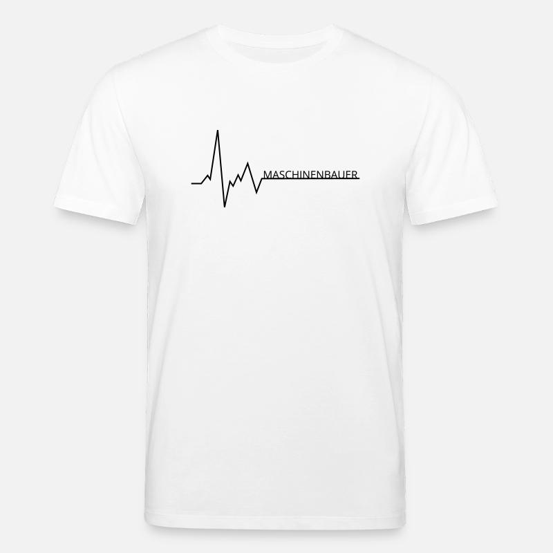 herzschlag maschinenbauer - Stanley/Stella Unisex Bio-T-Shirt CREATOR  - Weiß