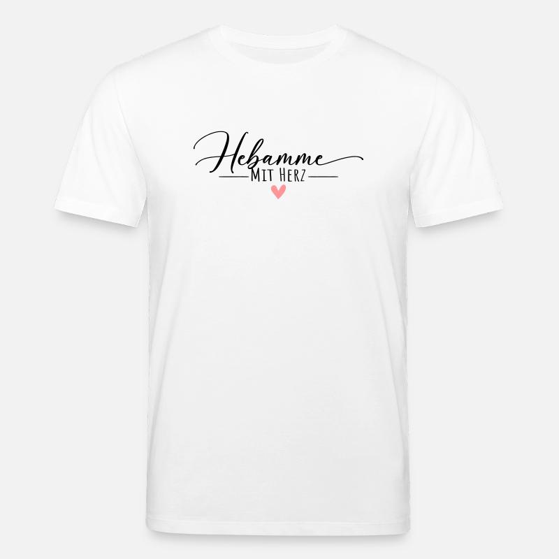 Hebamme mit Herz - Stanley/Stella Unisex Bio-T-Shirt CREATOR  - Weiß