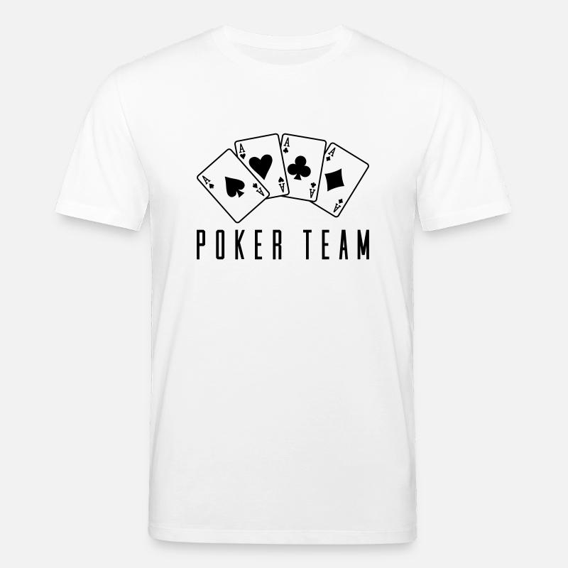 Équipe de poker 1 - T-shirt bio CREATOR Stanley/Stella Unisexe - blanc