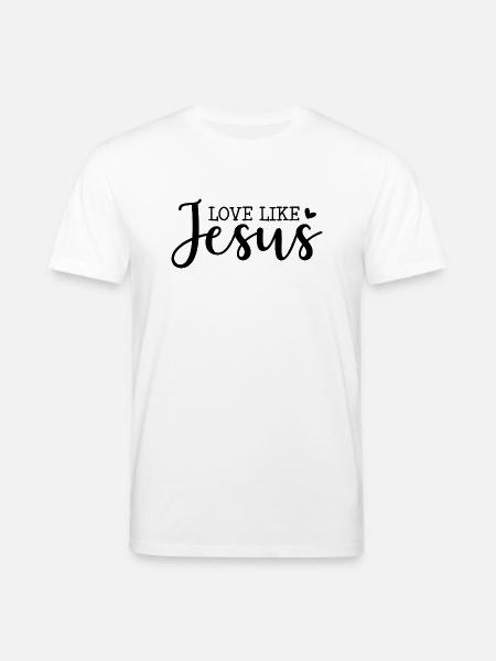 Aimer comme Jésus - T-shirt bio CREATOR Stanley/Stella Unisexe - blanc