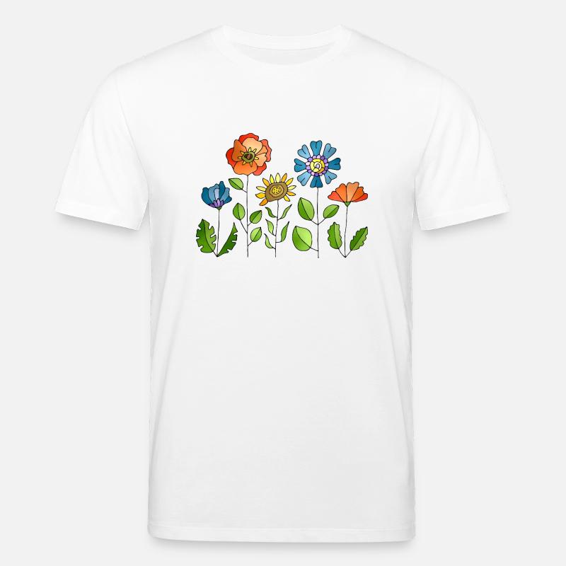 Blumen - Stanley/Stella Unisex Bio-T-Shirt CREATOR  - Weiß