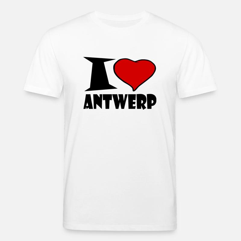 I love Antwerp - Stanley/Stella Unisex Bio-T-Shirt CREATOR  - Weiß