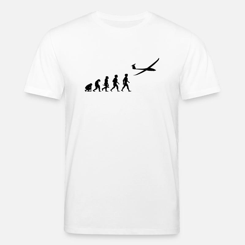 Evolution glider glider plane - Stanley/Stella CREATOR Unisex Organic T-Shirt - white