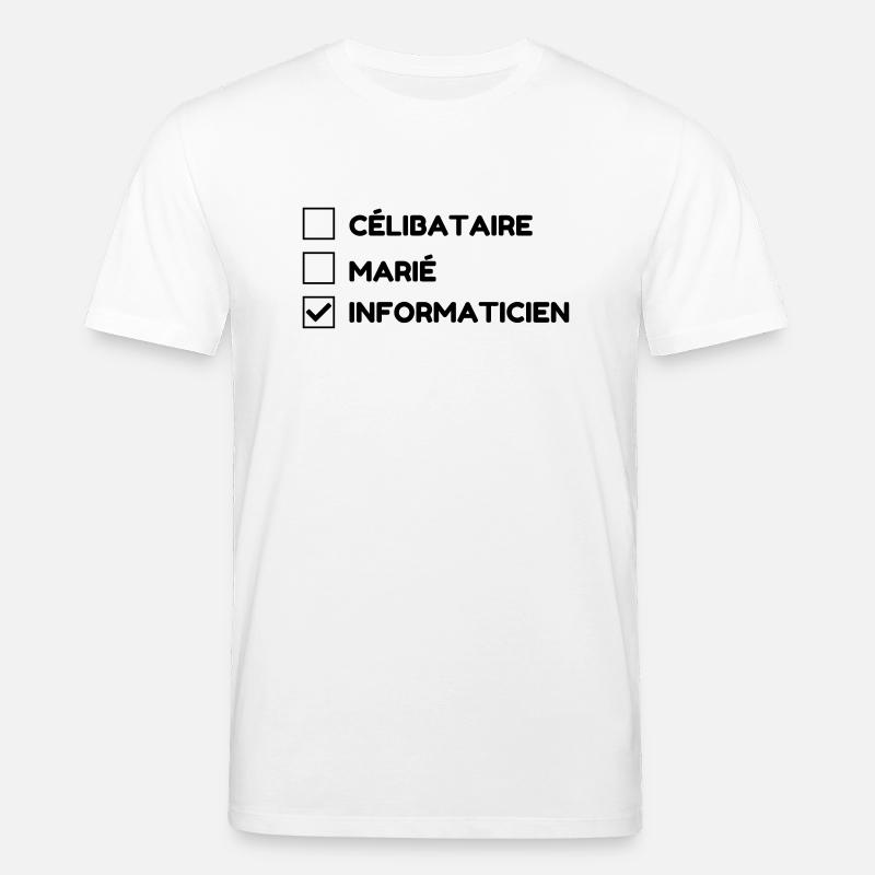 Computer / Informatiker / Aussenseiter / Ingenieur - Stanley/Stella Unisex Bio-T-Shirt CREATOR  - Weiß
