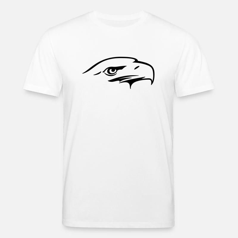 Eagle eye - Vectorart gift - Stanley/Stella CREATOR Unisex Organic T-Shirt - white