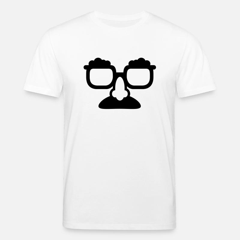Nasenbrille Kostüm - Stanley/Stella Unisex Bio-T-Shirt CREATOR - Weiß