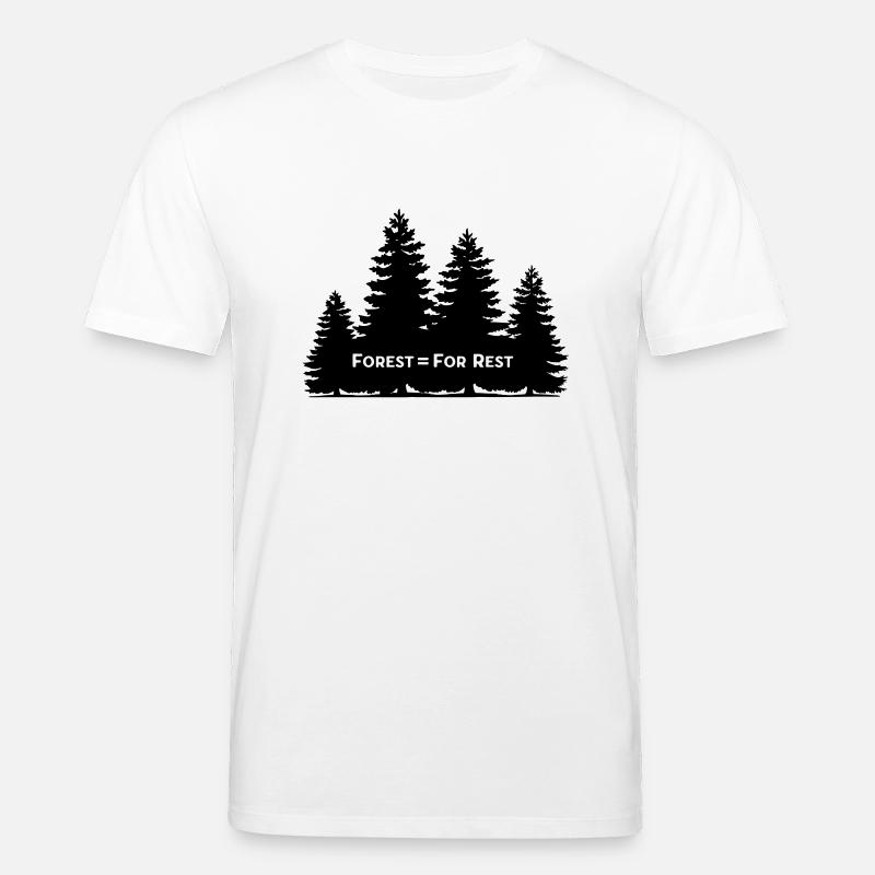 Forest = For Rest - T-shirt bio CREATOR Stanley/Stella Unisexe - blanc