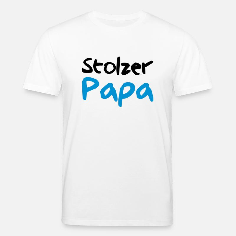 Stolzer Papa - Stanley/Stella Unisex Bio-T-Shirt CREATOR  - Weiß
